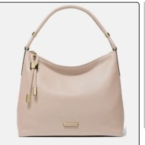MICHAEL Michael Kors Cream Shoulder Bag with Gold Details